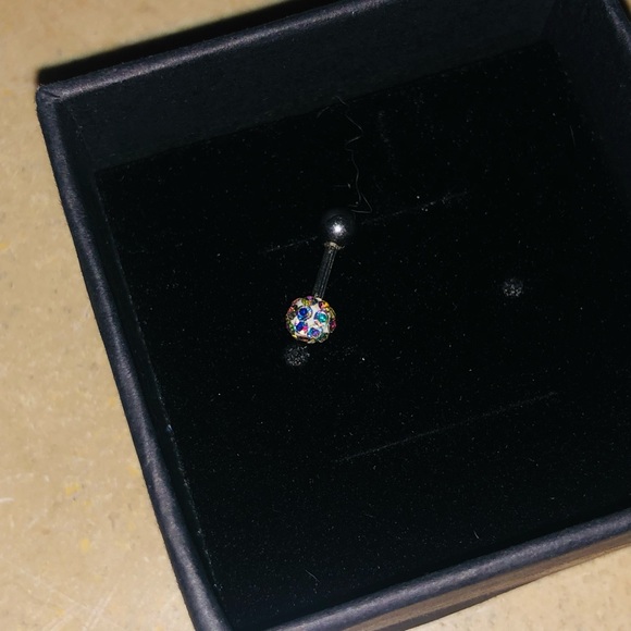 Crystal Round Ball Nose or Cartridge Ring - Picture 4 of 6